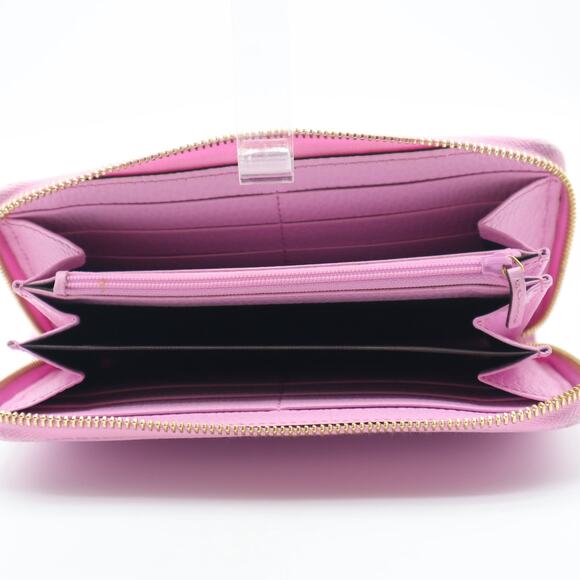 Gucci Bosco Mormont Lilac Long Zip Leather Wallet - Picture 4 of 11